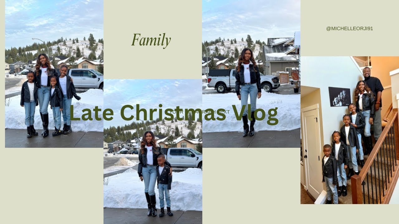 Late Christmas Vlog | Hair, Gifts ,Family Time| New year Photoshoot 