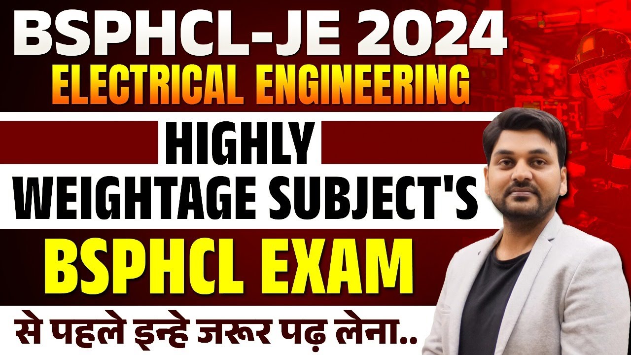 BSPHCL JE Subject Wise Weightage I #subject_distribution_bsphclje #BSPHCLJE_Subject_analysis