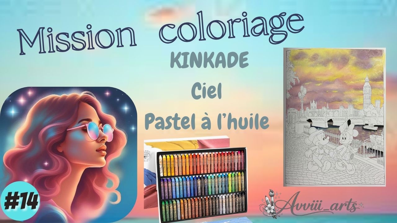 Mission Colo #14 Fond aux  Pastel à l'huile