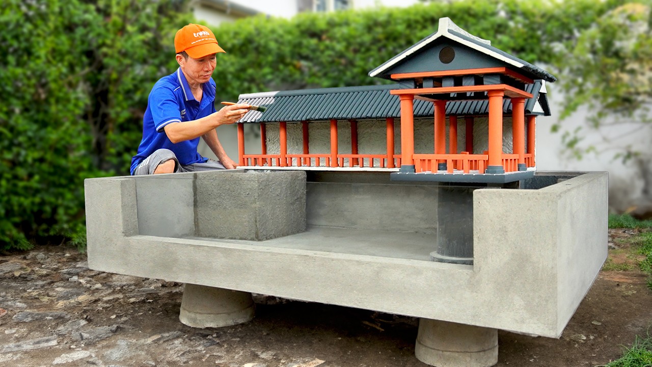How I built aquarium with ancient house diorama