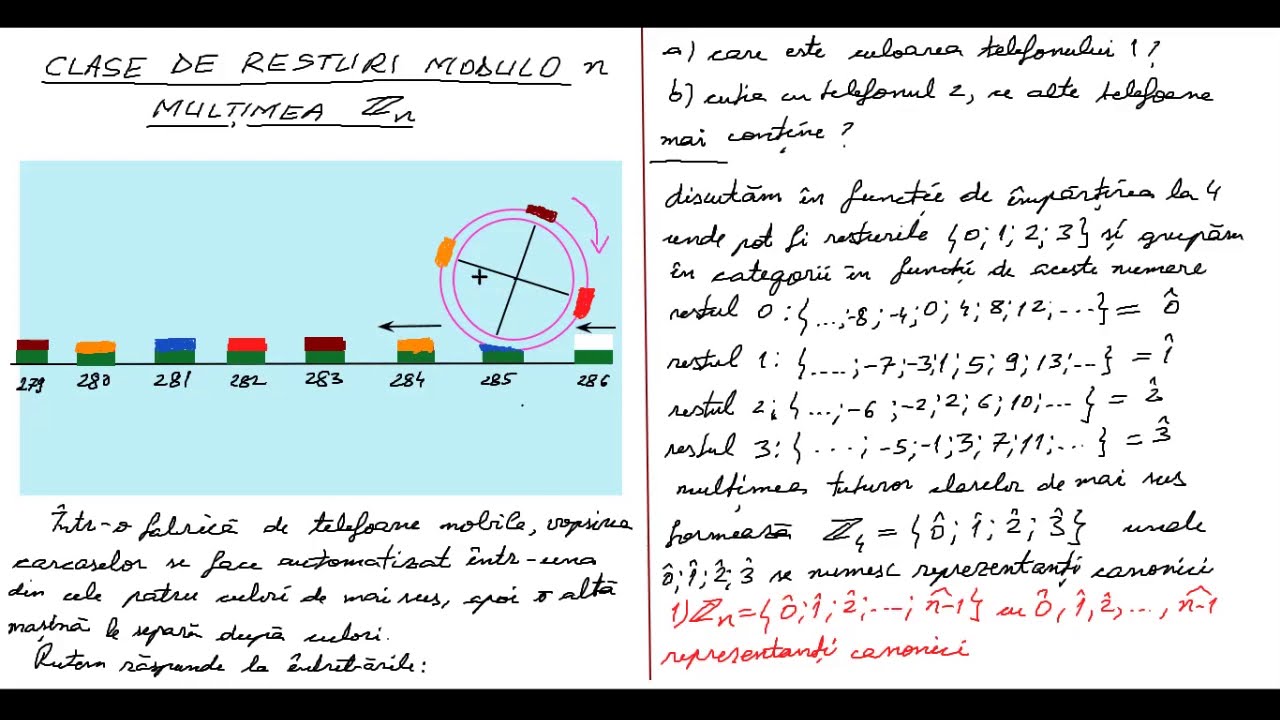 XII, SET 1, CLASE DE RESTURI MODULO n