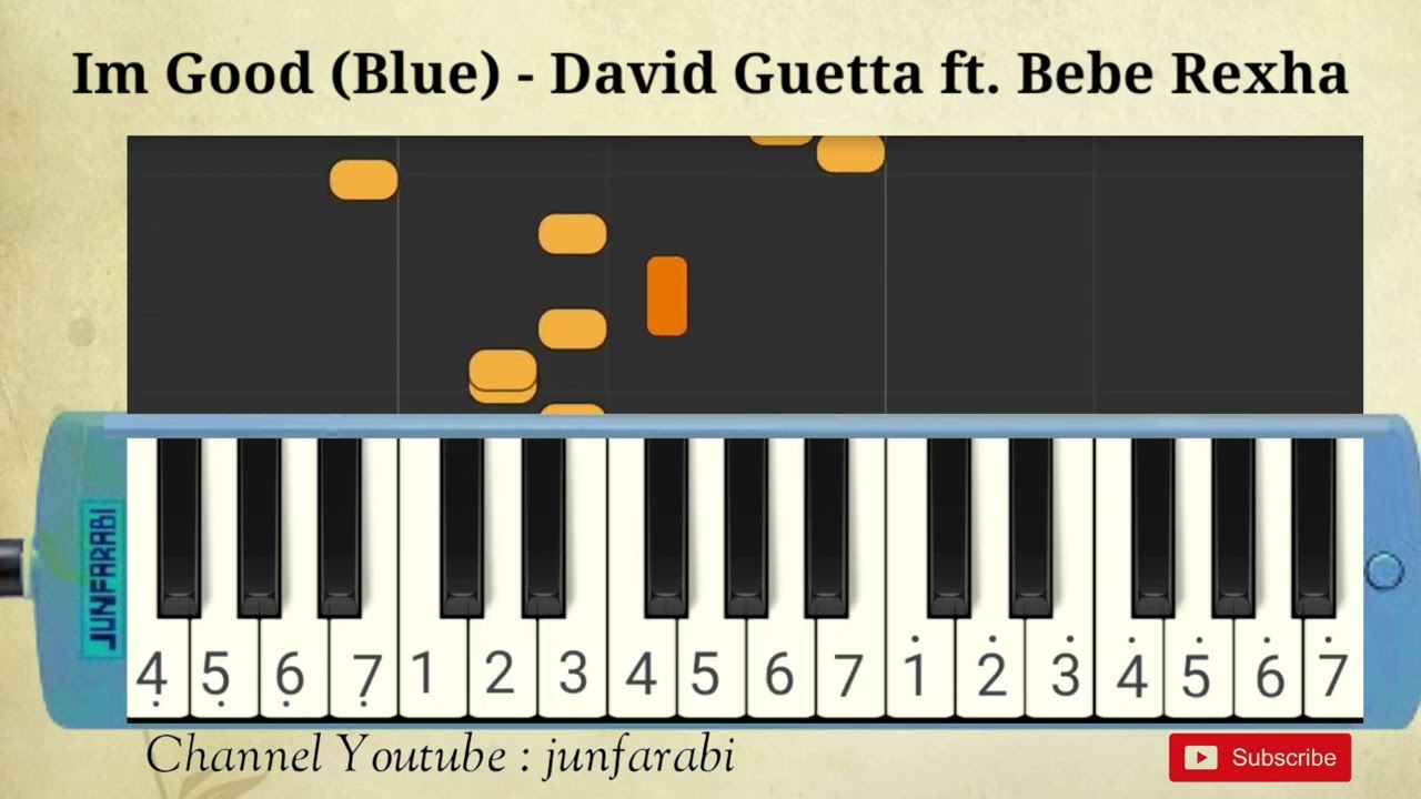 I'm Good Blue | David Guetta feat  Bebe Rexha | cover pianika