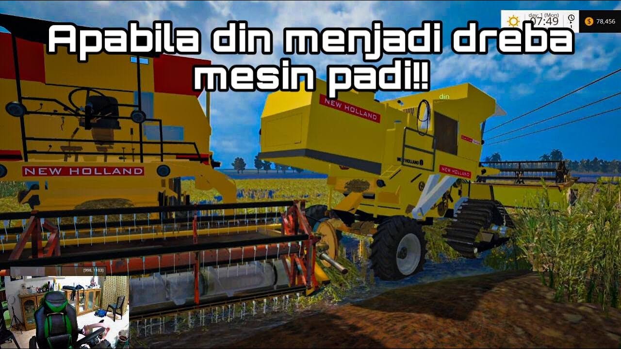FARMING SIMULATOR 15 / Apabila Din Bawak Mesin Padi!!!!
