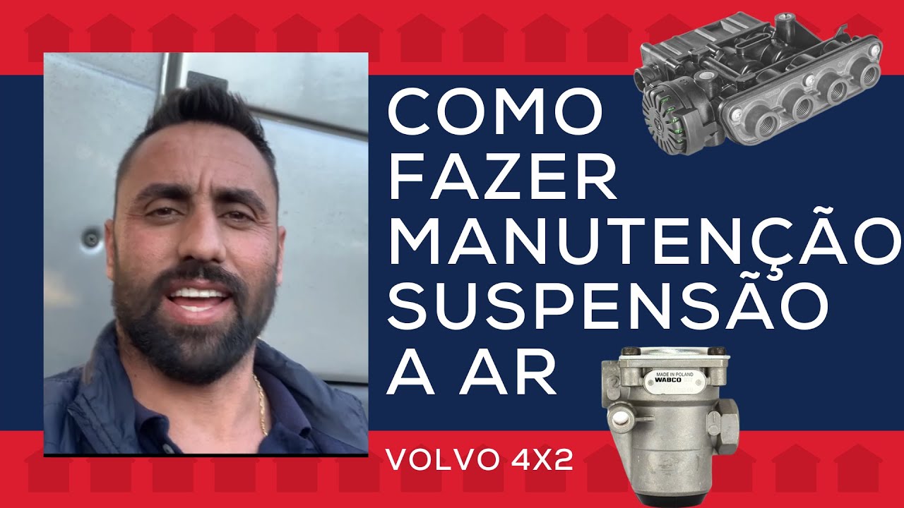 MANUTENÇÃO DA SUSPENSÃO A AR CAMINHÃO VOLVO 4x2 | Válvula Pneumática e Válvula Limitadora de Pressão