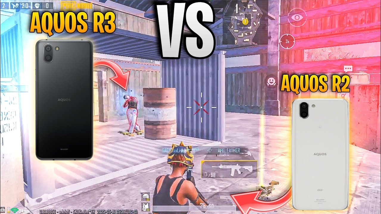 AQUOS R2 VS AQUOS R3 PUBG TEST🥵SMOOTH+EXTREAM PUBG TEST🔥AQUOS R2 Lag Fix