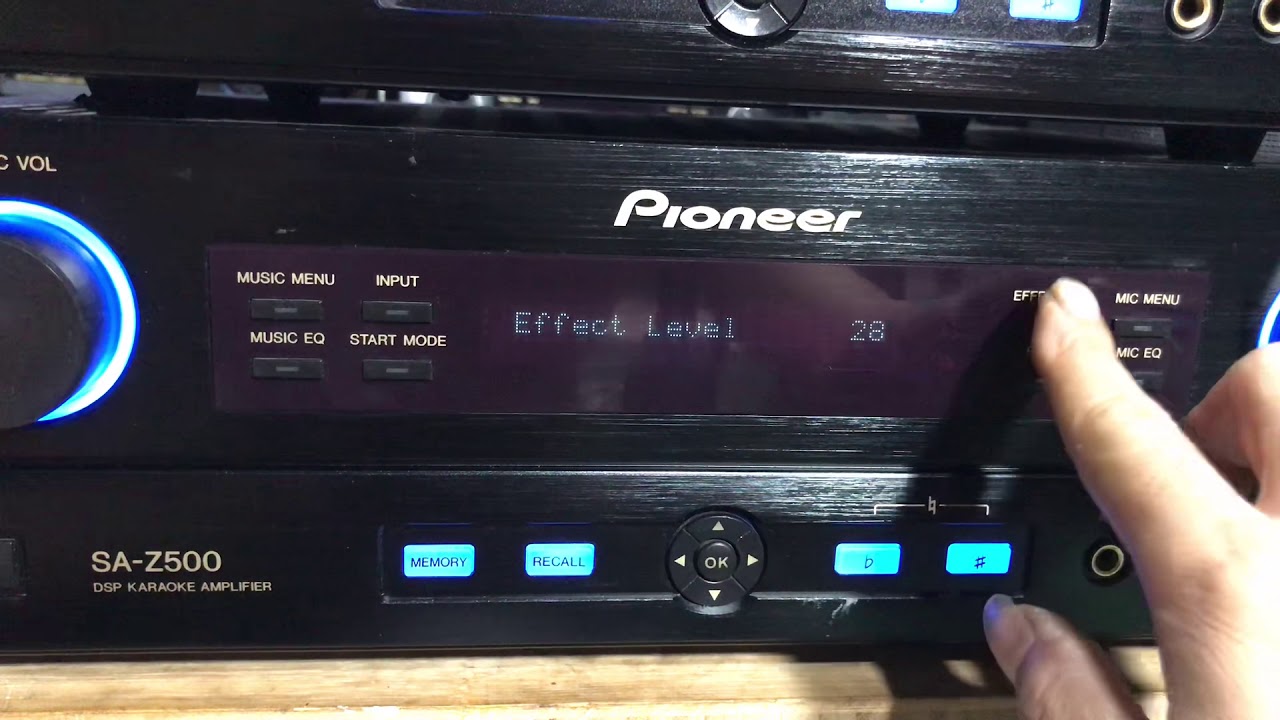 Hướng dẫn chỉnh đẩy liền vang pioneer sa z500  nghe và hát karaoke tuyệt vời lh0977102577