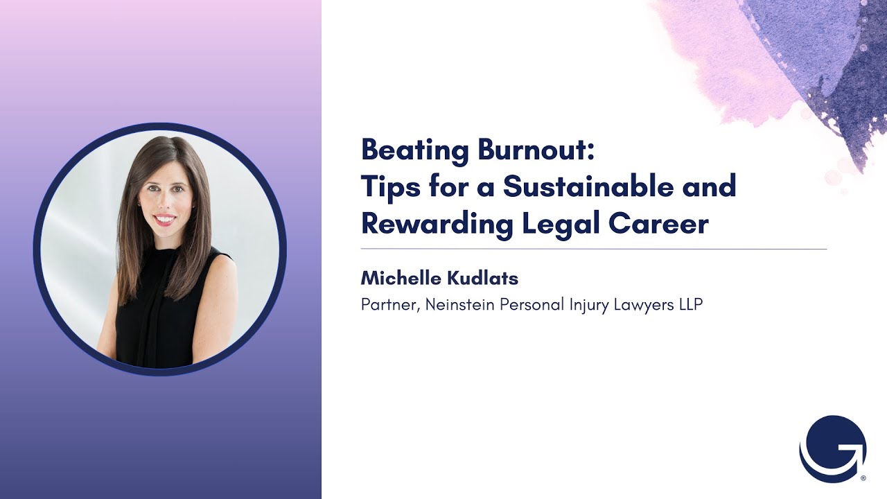 CPD ACCREDITED - Beating Burnout: Tips for a Sustainable and Rewarding Legal Career