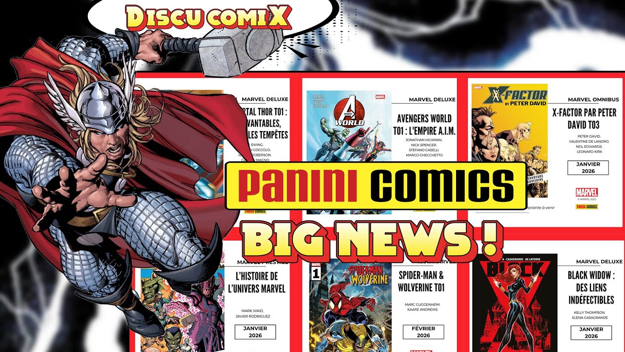 Discu ComiX #9 : Panini Big News pour Janvier/Février 2026