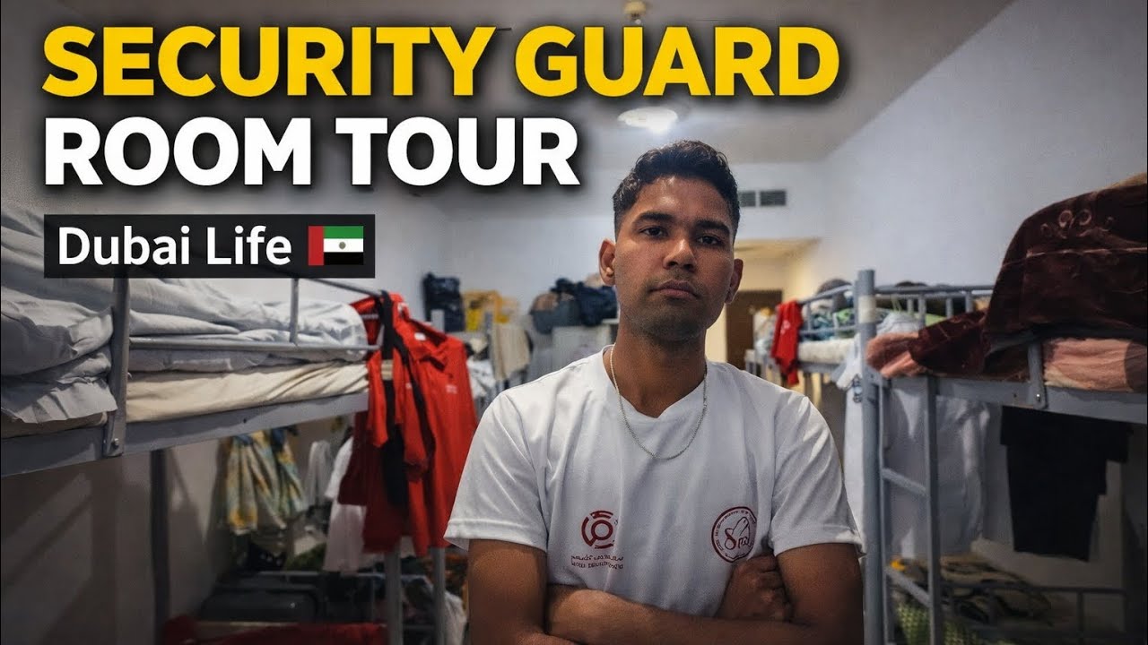 Security Guard Room Tour in Dubai 🇦🇪 | Real Dubai Life