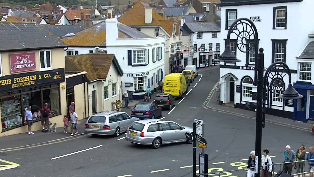Town Centre and Shops, Broad Street, Lyme Regis, Dorset.
