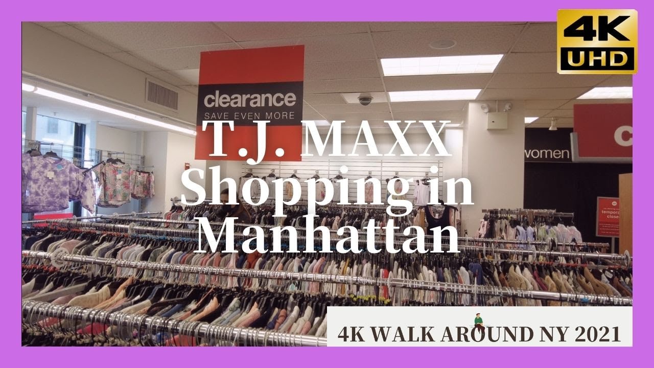 T.J. MAXX in Manhttan    Walk around NY 2021 4K