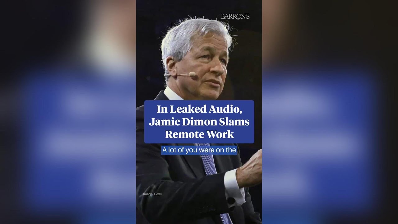 JPMorgan CEO Jamie Dimon GOES OFF on Remote Work at Town Hall Meeting