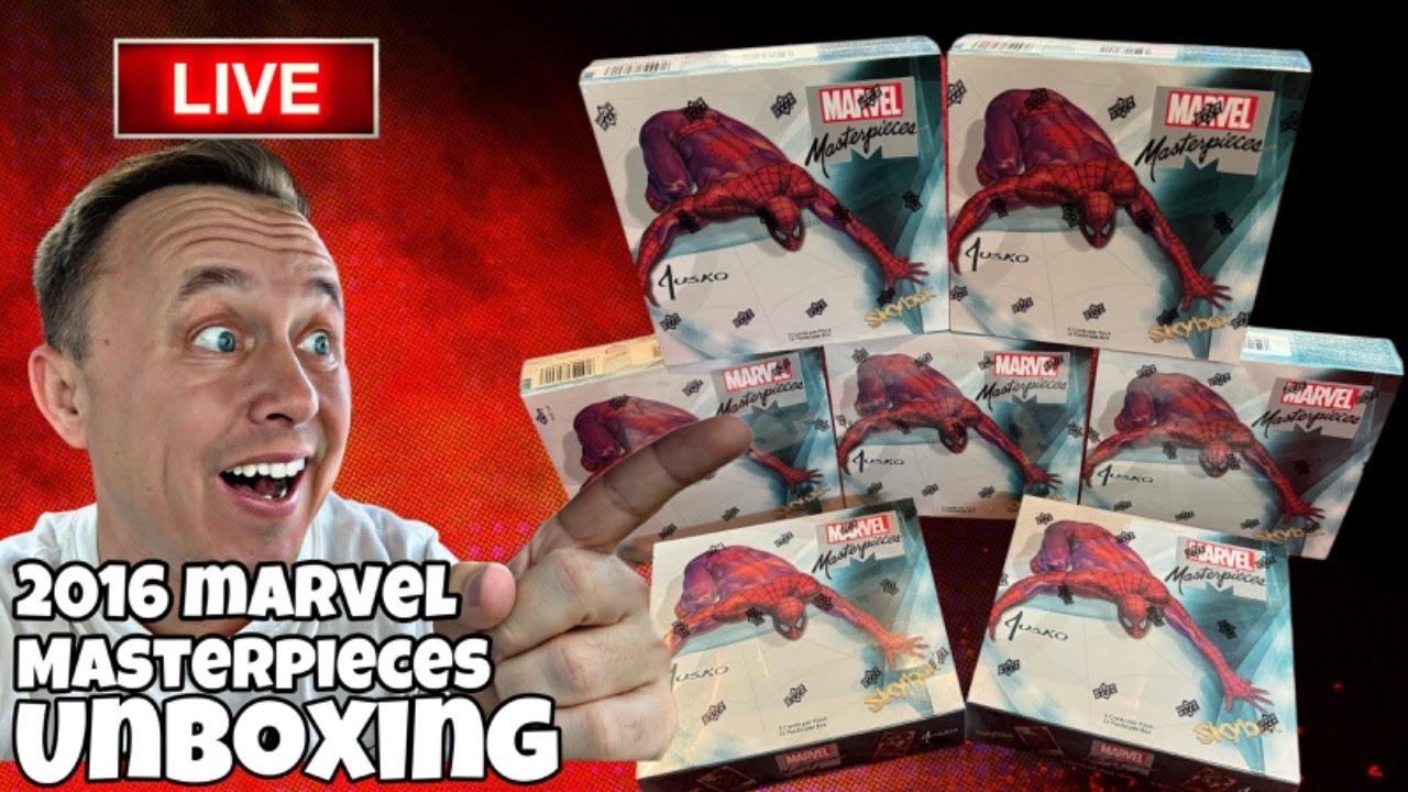 Unboxing 7 boxes of 2016 Marvel Masterpieces | Joe Jusko art
