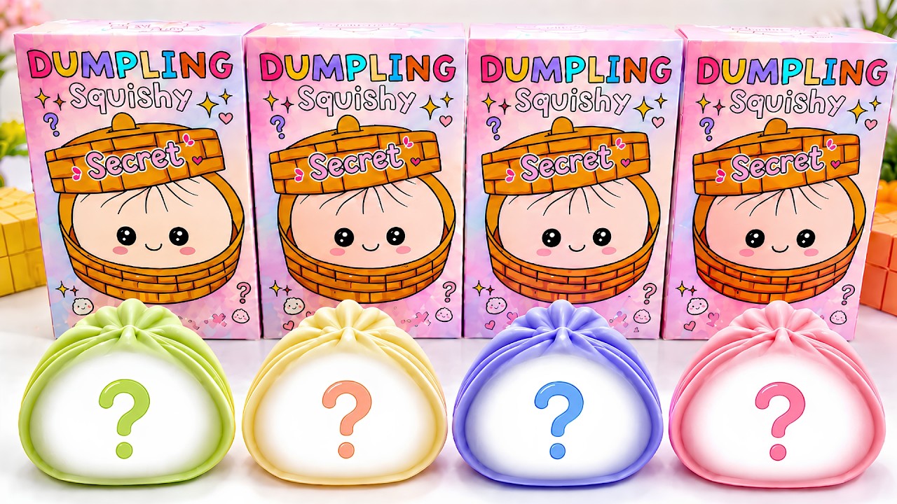 [🥟Paper diy🥟] SECRET DUMPLING Blind Box unboxing | DIY Paper Squishy asmr