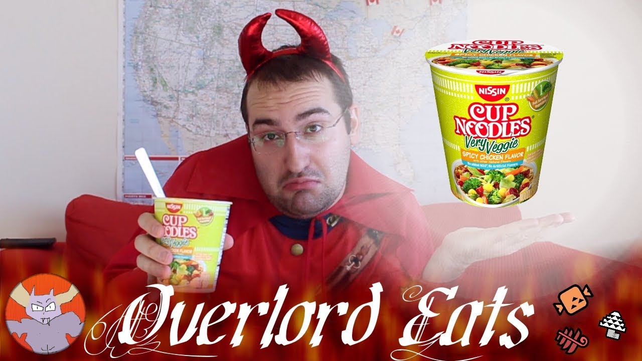 Overlord Eats - Very Veggie Cup Noodles (Spicy Chicken)