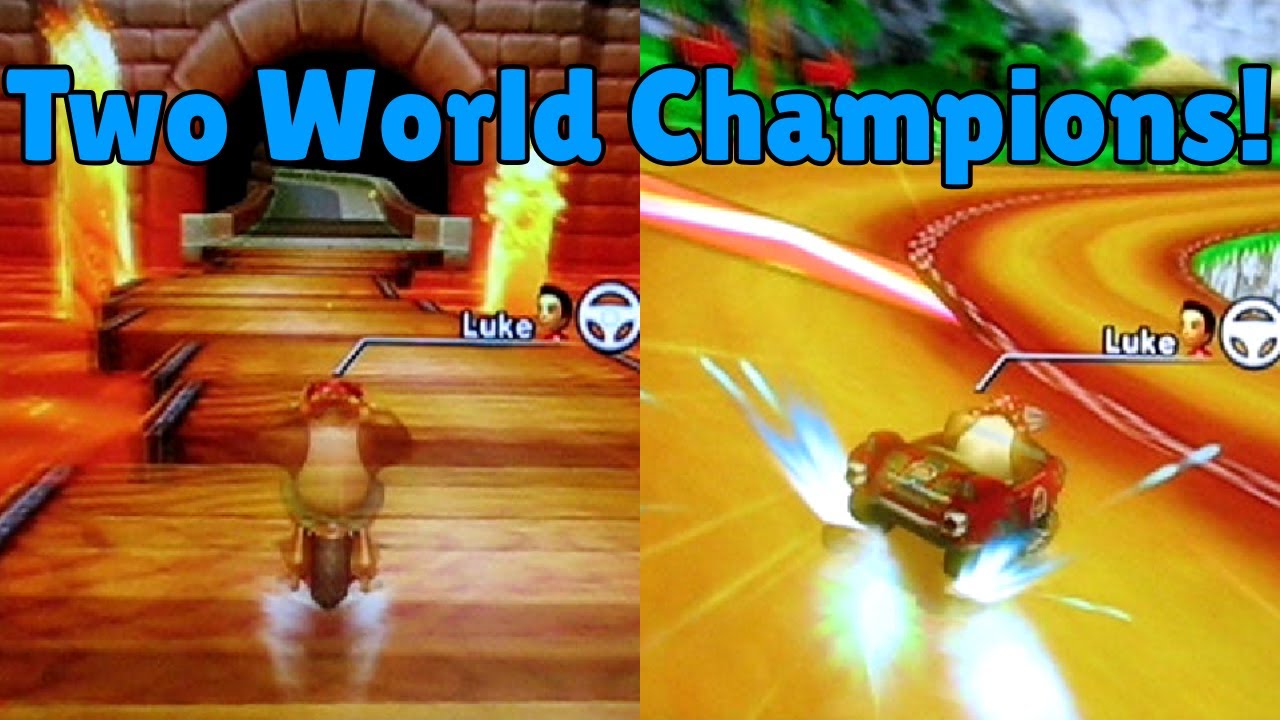 Mario Kart Wii- Beating TWO Time Trials World Champions!