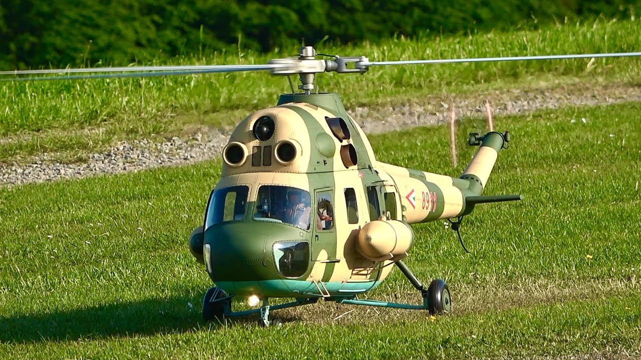 Stunning !! Huge Russian Mil Mi-2 RC Scale 1:16 Turbine Model Flight Demonstration