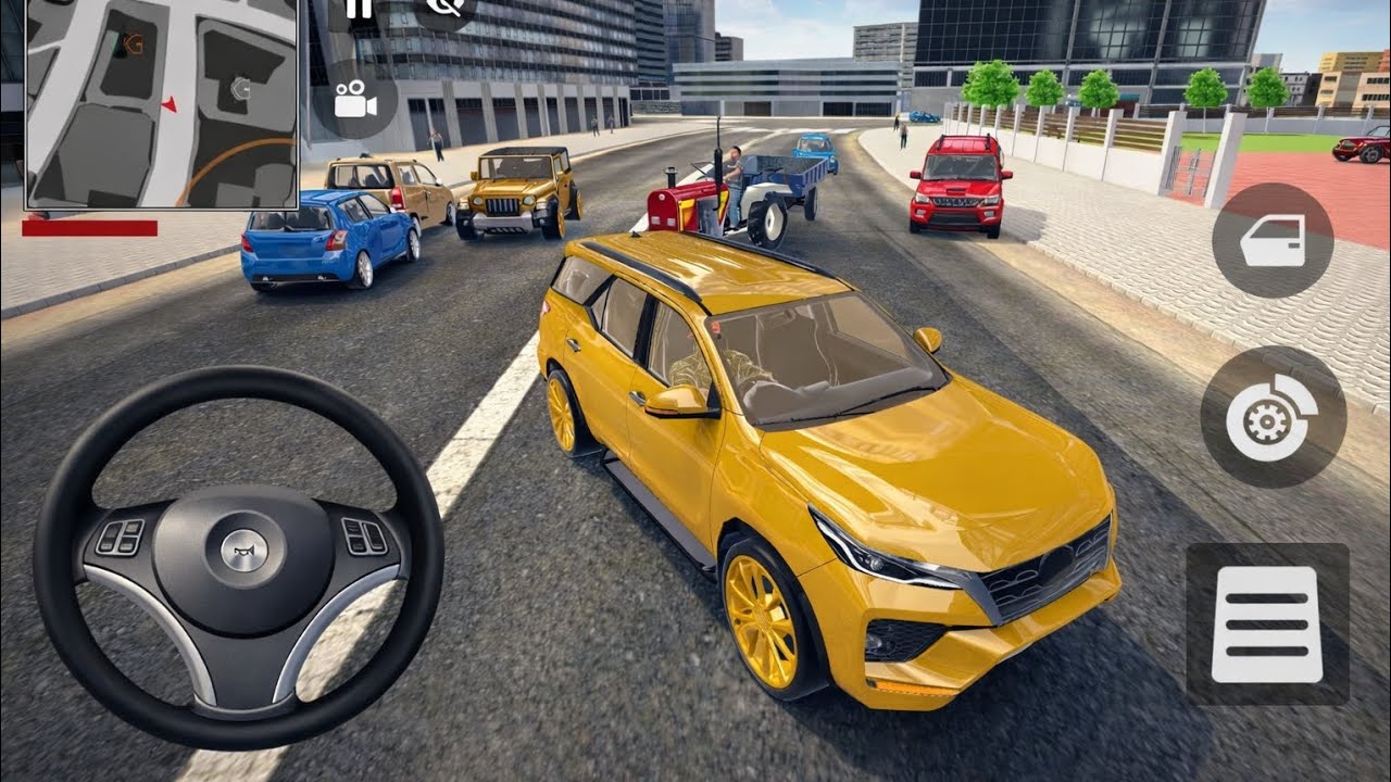 CAR SIMULATOR GAME 🎮 | and fortuner golden 🥰 open world pura Game 🤩 GTA Mod 