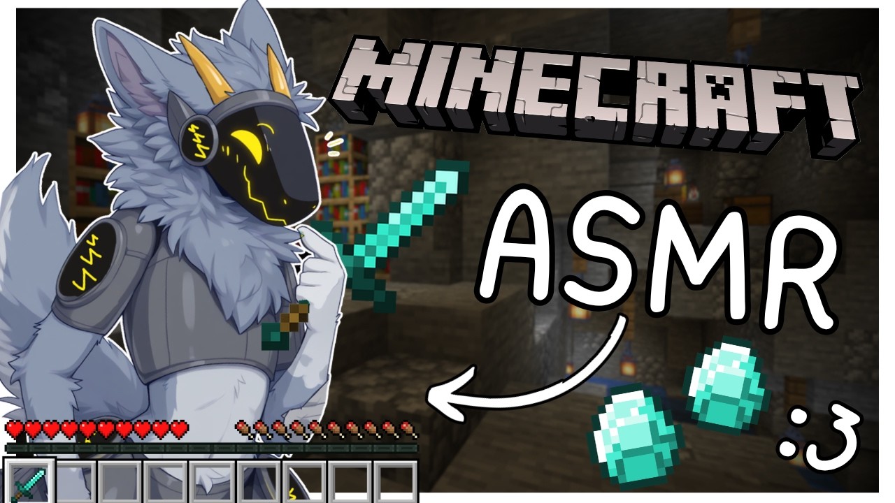 [Furry ASMR] Protogen plays Minecraft with YOU :3 [Sleep-aid] [Soft-spoken] [Whispering]