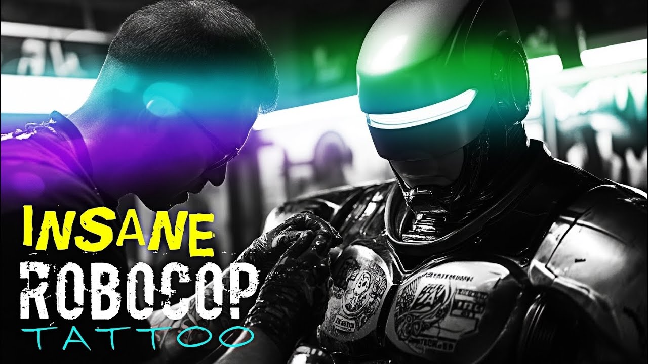 INSANE ROBOCOP TATTOO 😱 - XAVIER ALVAREZ NYC - X1.TOPSECRET