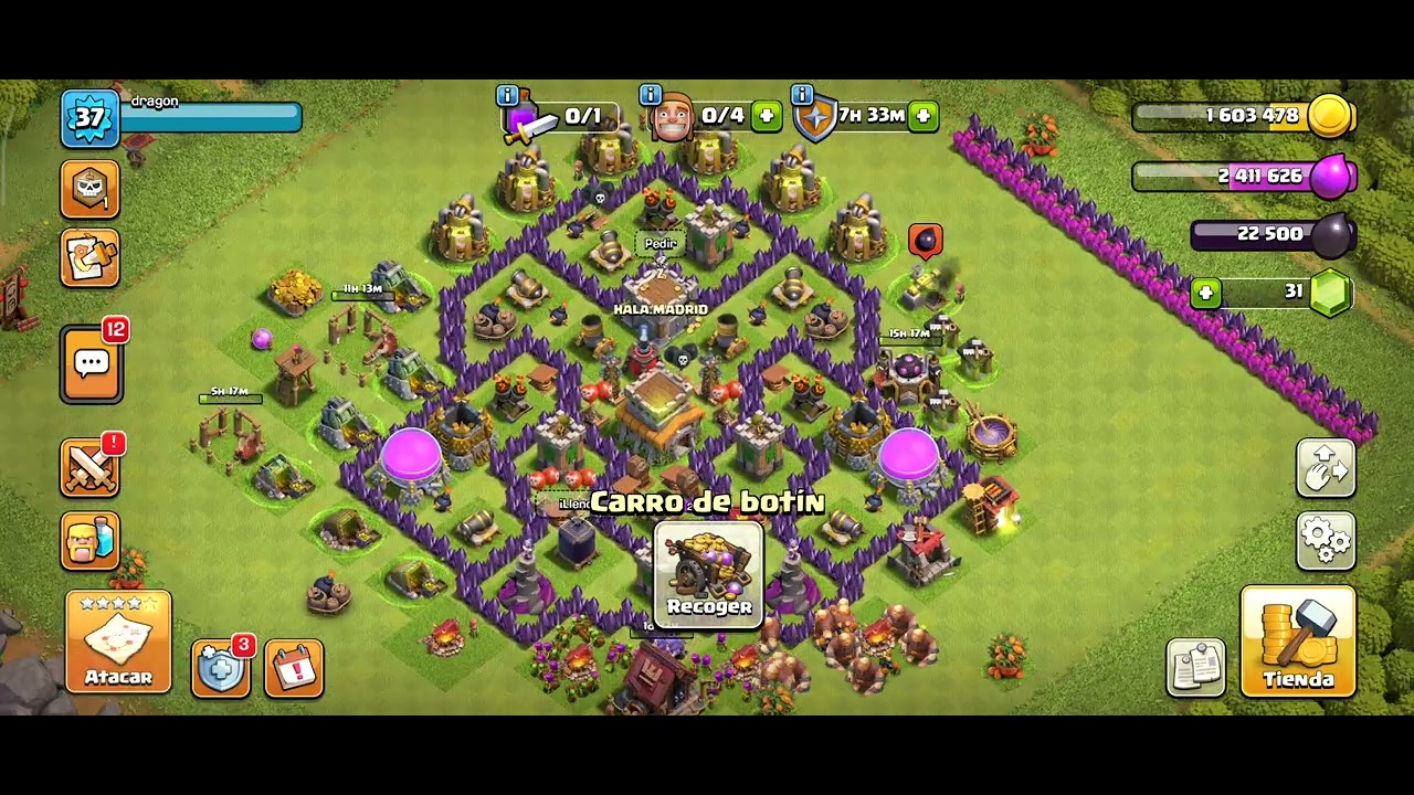 EMPEZANDO CLASH OF CLANS CAPITULO #12 en th8 no entiendo al Rey bárbaro 