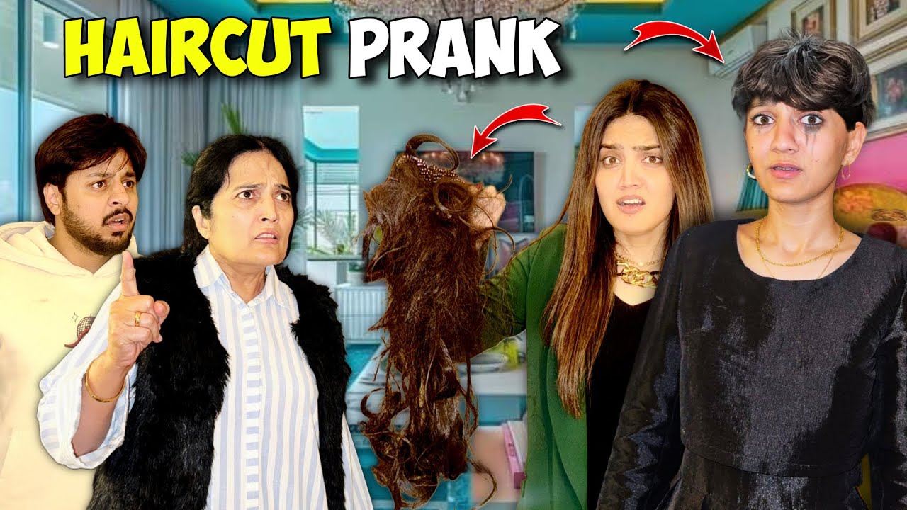 HAIR CUT PRANK  With Iqreeb and Mama 😈|  Horror Escape Room me Bura hal Hogyaa 😱| Sistrology