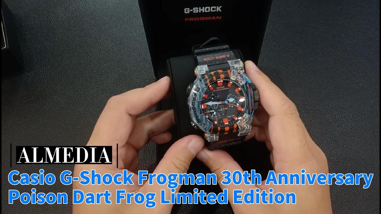 Casio G-Shock Frogman GWF-A1000APF 30th Anniversary Poison Dart Frog Limited Edition