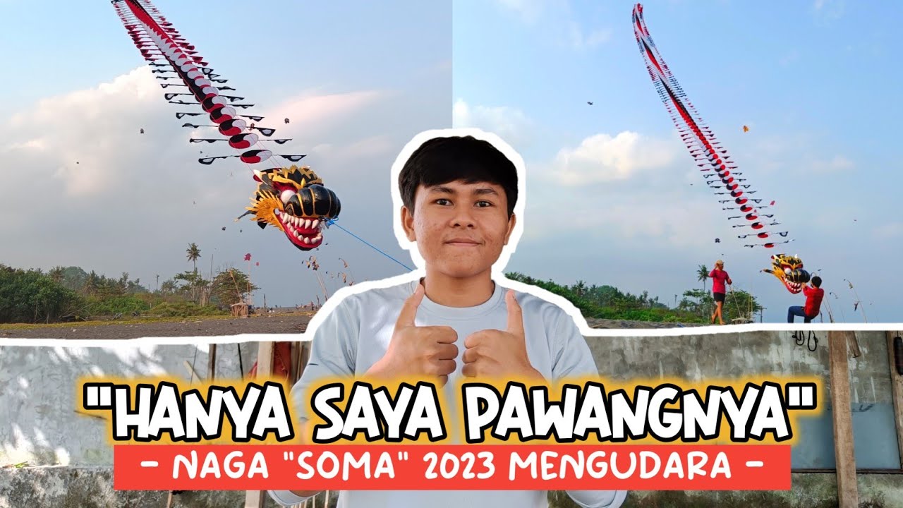 SOMA WARNAI LANGIT BALI‼️ Uji Coba Terbang PERDANA Layangan Naga Spesial Musim Layangan 2023