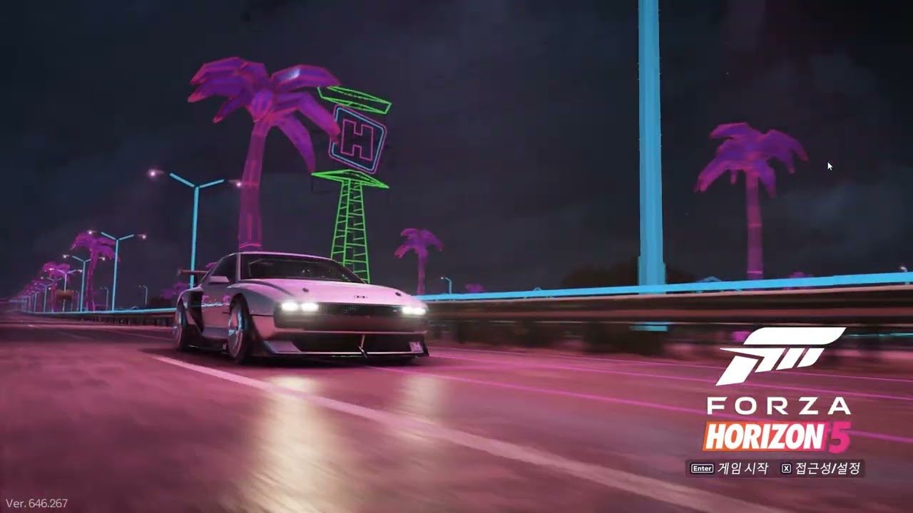 Forza Horizon 5 Retrowave Intro (Hyundai N Vision 74)