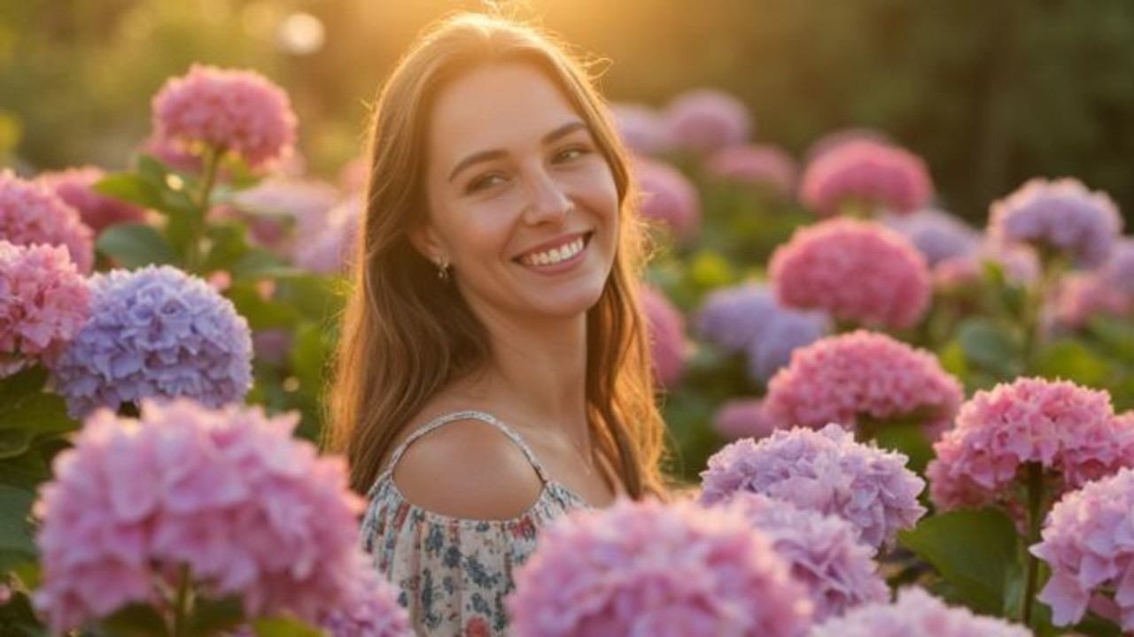 Hydrangea Garden Ambient Guitar | 2 Hours Relaxing Instrumental Music for Study, Focus & Peace