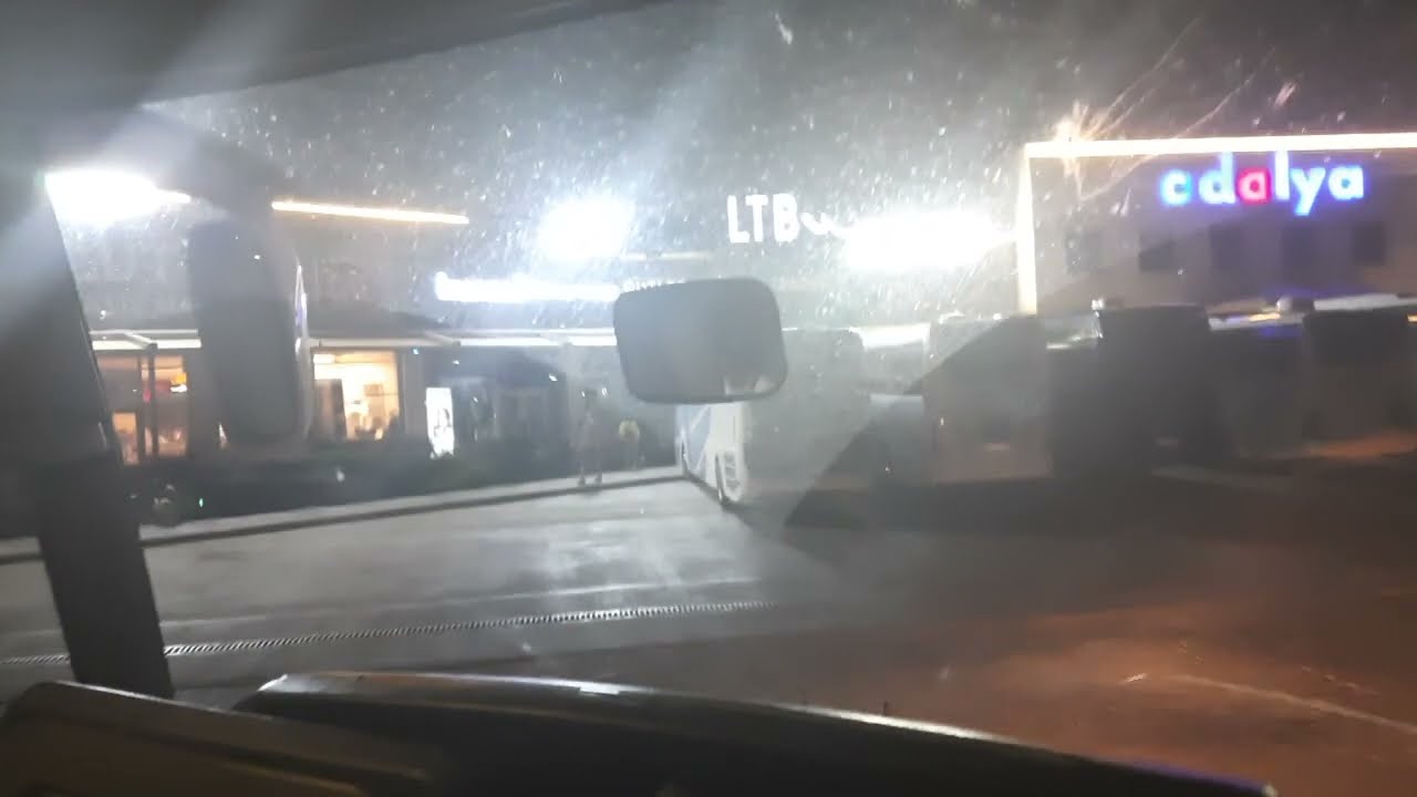 Afyonkarahisar Adalya Dinlenme Tesislerine Giriş Kamil Koç 06AC5105 Temsa Safir 2 (Gece) 06.06.22