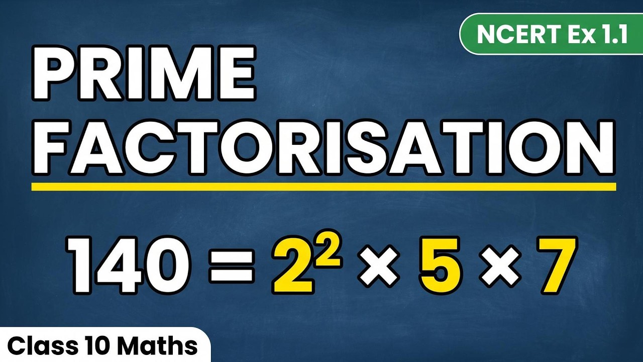 Class 10 NCERT Ex 1-1 Q1 Express each number as a product of its prime factors