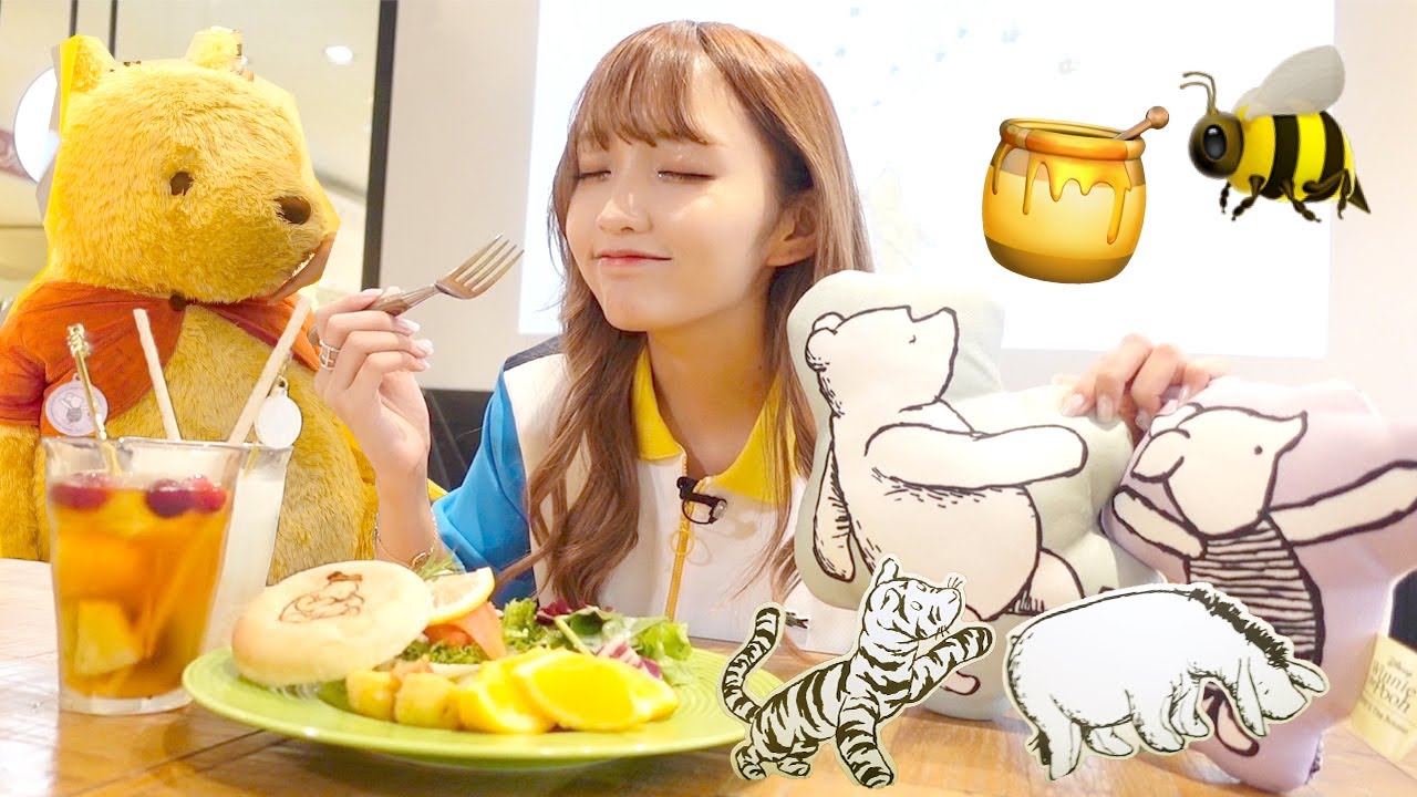 プーさんカフェで朝活する動画🍯🐝【ディズニーカフェ】