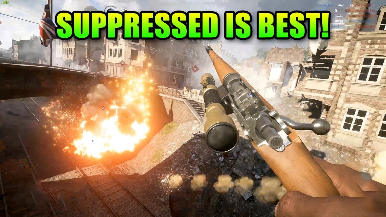 Suppressed Sniper Is The Best! New M1917 Enfield Silenced Review | Battlefield 1