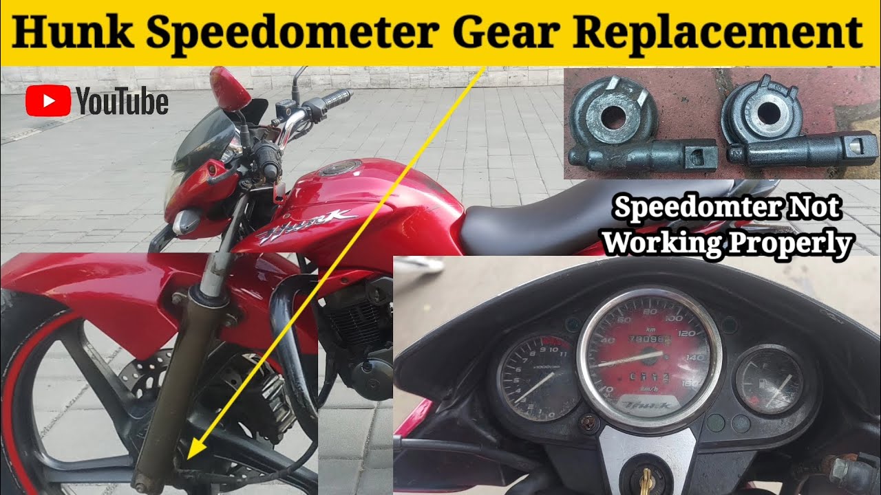 Speedometer Not Working ❌ Meter Gear Replacement 🛠️ Hero Honda Hunk 🏍️ 2008