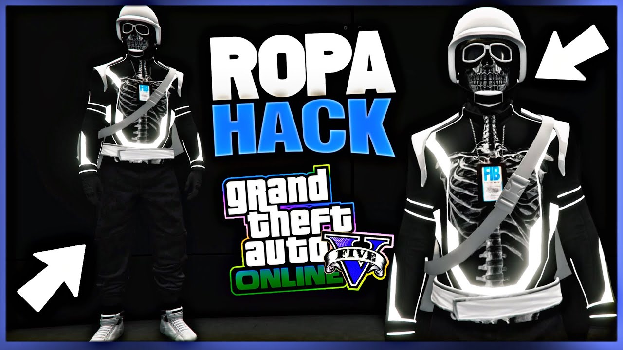 *EXCLUSIVO* CONJUNTO HACKERS JOGGERS+TRON CONPONENTES GTA5 ONLINE 1.50 MASCARA KRAMPUS MODDED OUTFIT