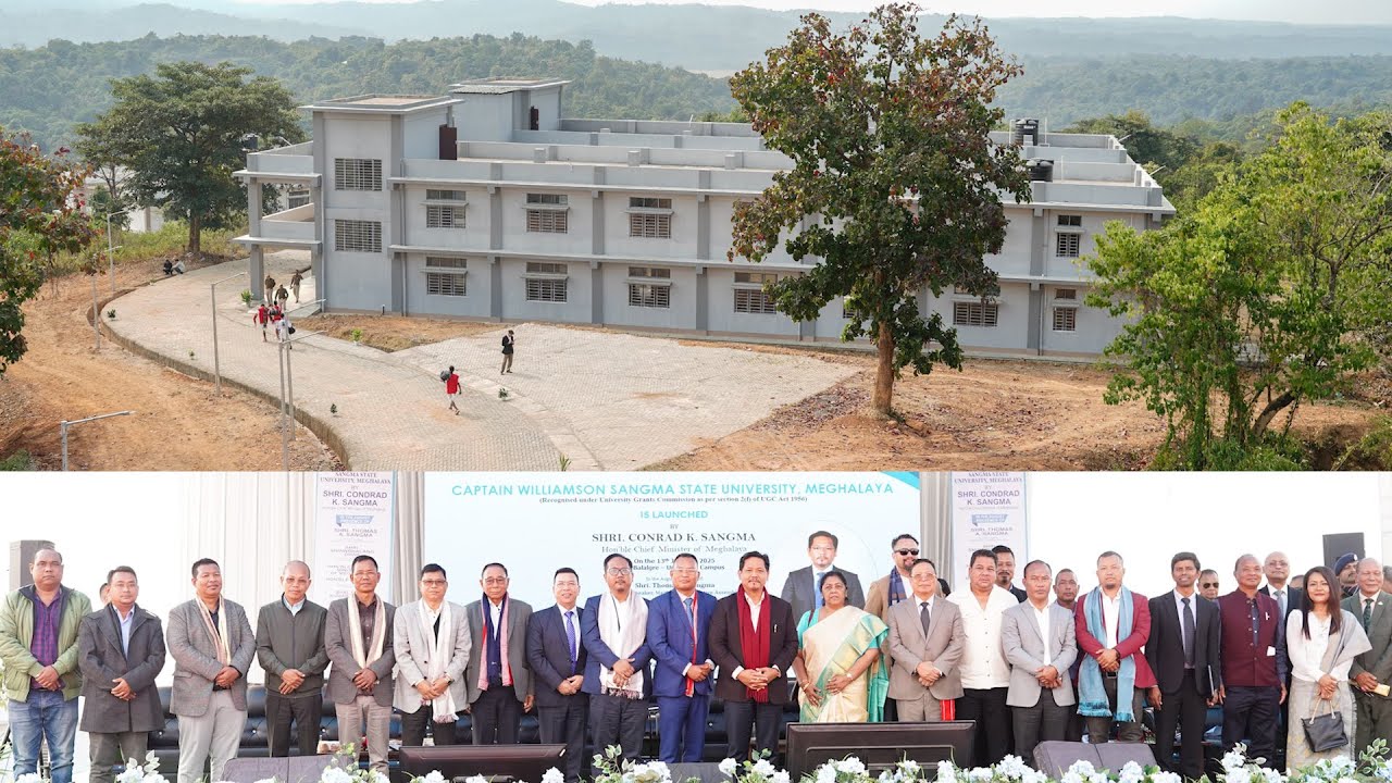 Plie u CM ia ka Captain Williamson Sangma State University; yn pynkha sa ia ka Shillong Campus