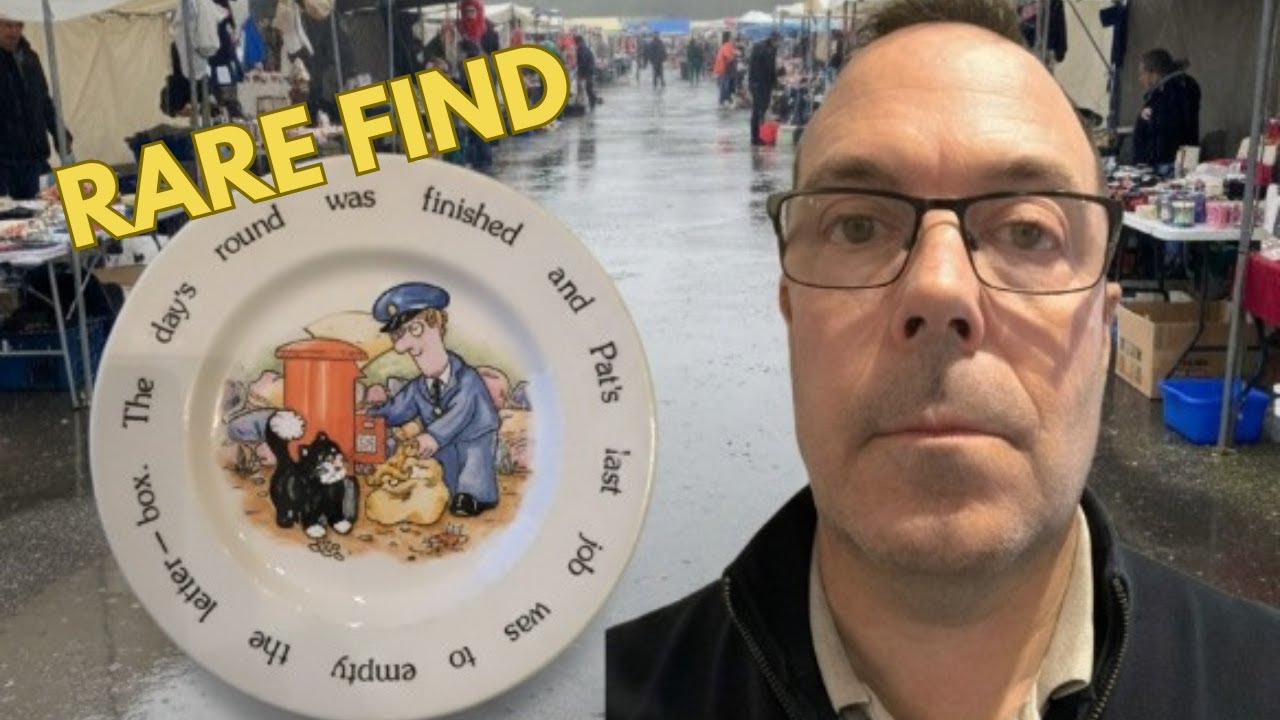 Rufforth Car Boot Bargains! Vintage Postman Pat Plate, Binoculars & More | UK Reselling Finds