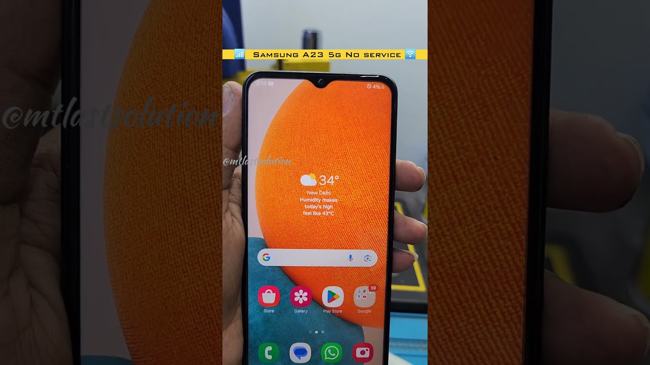 🛜 Samsung A23 5g 📶 No service  | Network problem Fix #shorts