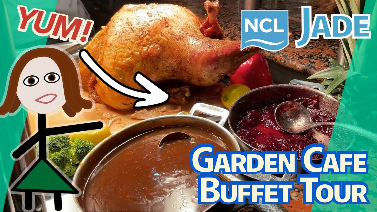 All the Buffet Food (FREE!) - Breakfast, Lunch, and Dinner on the NCL Jade - Norwegian