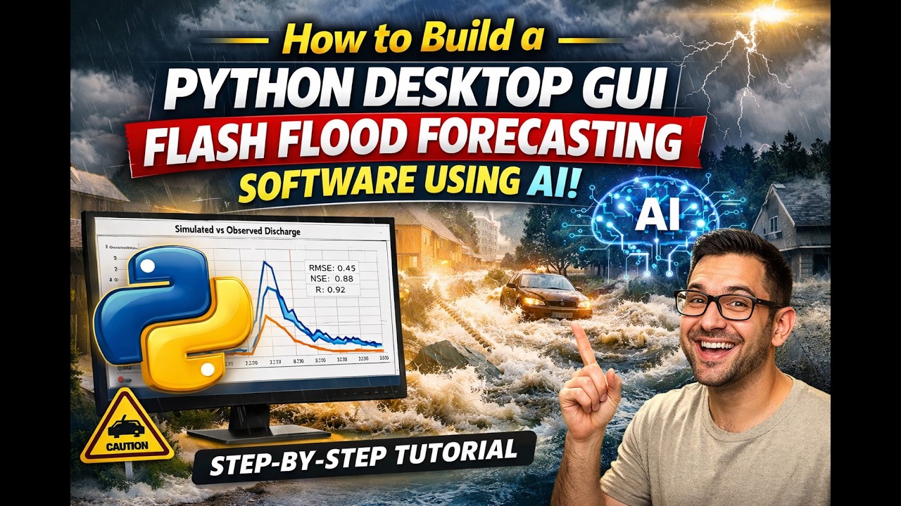 Как создать на Python настольное программное обеспечение для прогнозирования внезапных наводнений...