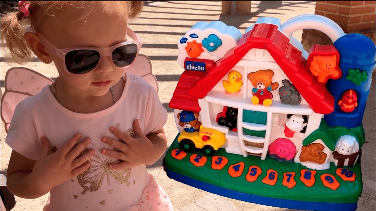 Новая развивающая игрушка Chicco Учим ЖИВОТНЫХ и СЧЕТ до 10 на детской площадке Приставучая МУХА