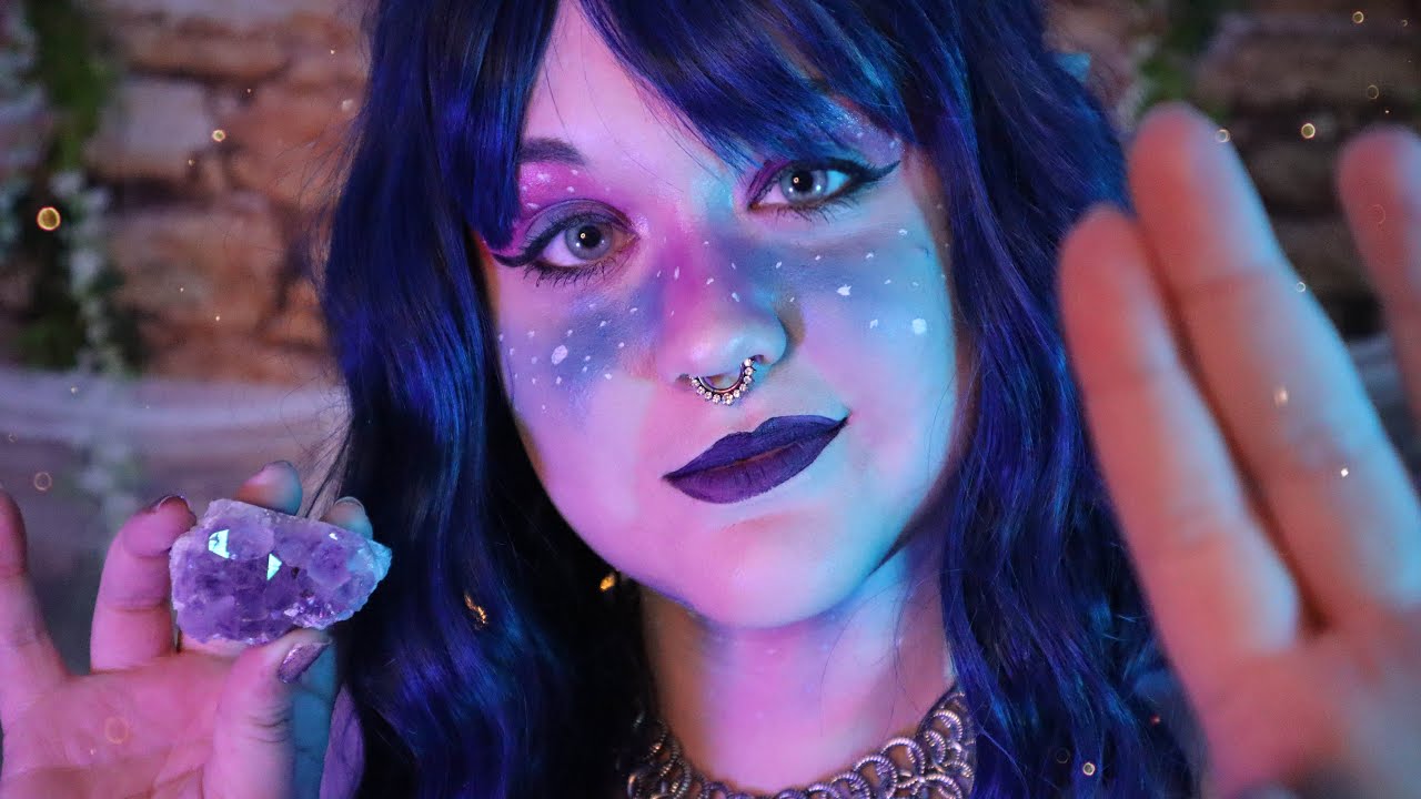 ASMR Elf Heals Your Energy with Crystals and Love 💜 Reiki, Aura Alignment, Chakra Balancing
