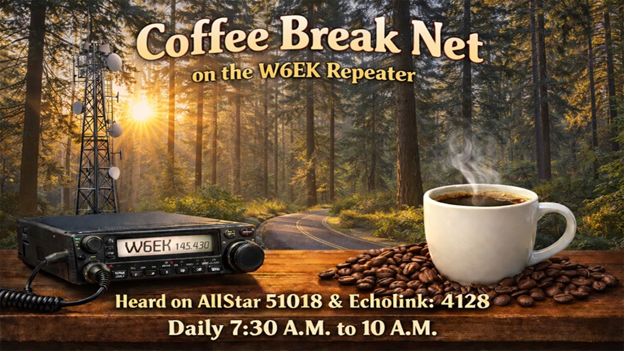 W6EK Coffee Break Net! - 26th February 2026
