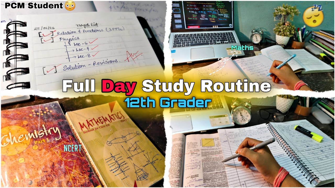 My Study Routine After School *As a 12th Grader* | Class 12th Study Vlog | Anurag Only Study