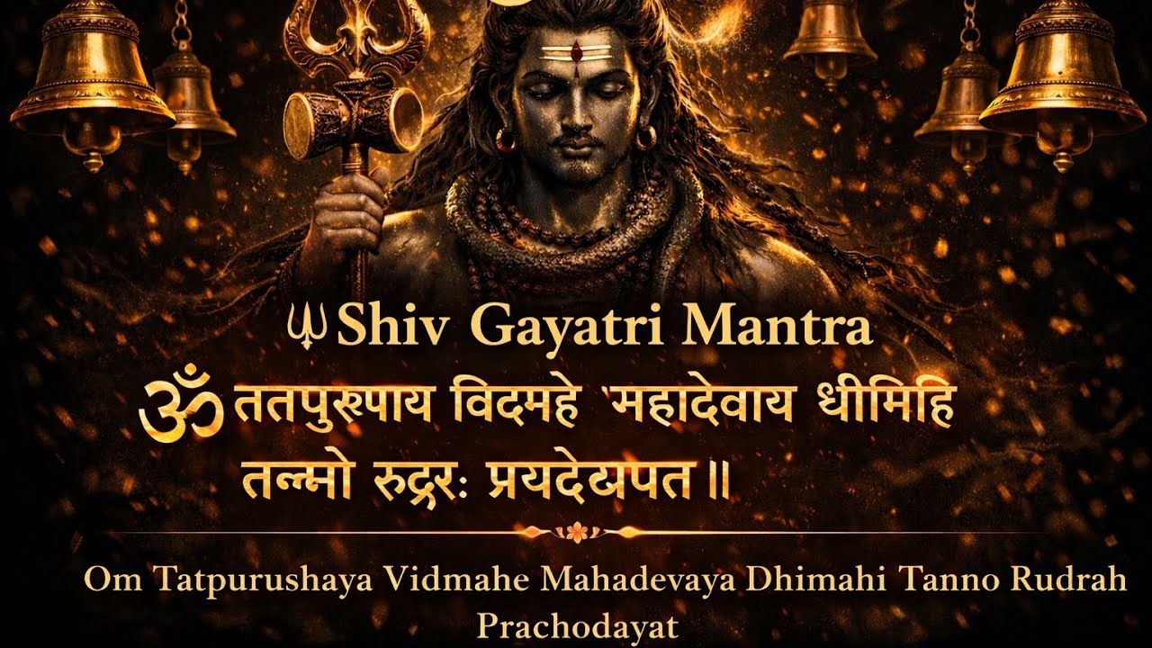 Shiv Gayatri Mantra 🔱 Om Tatpurushaya Vidmahe | Powerful Mahadev Mantra Chant