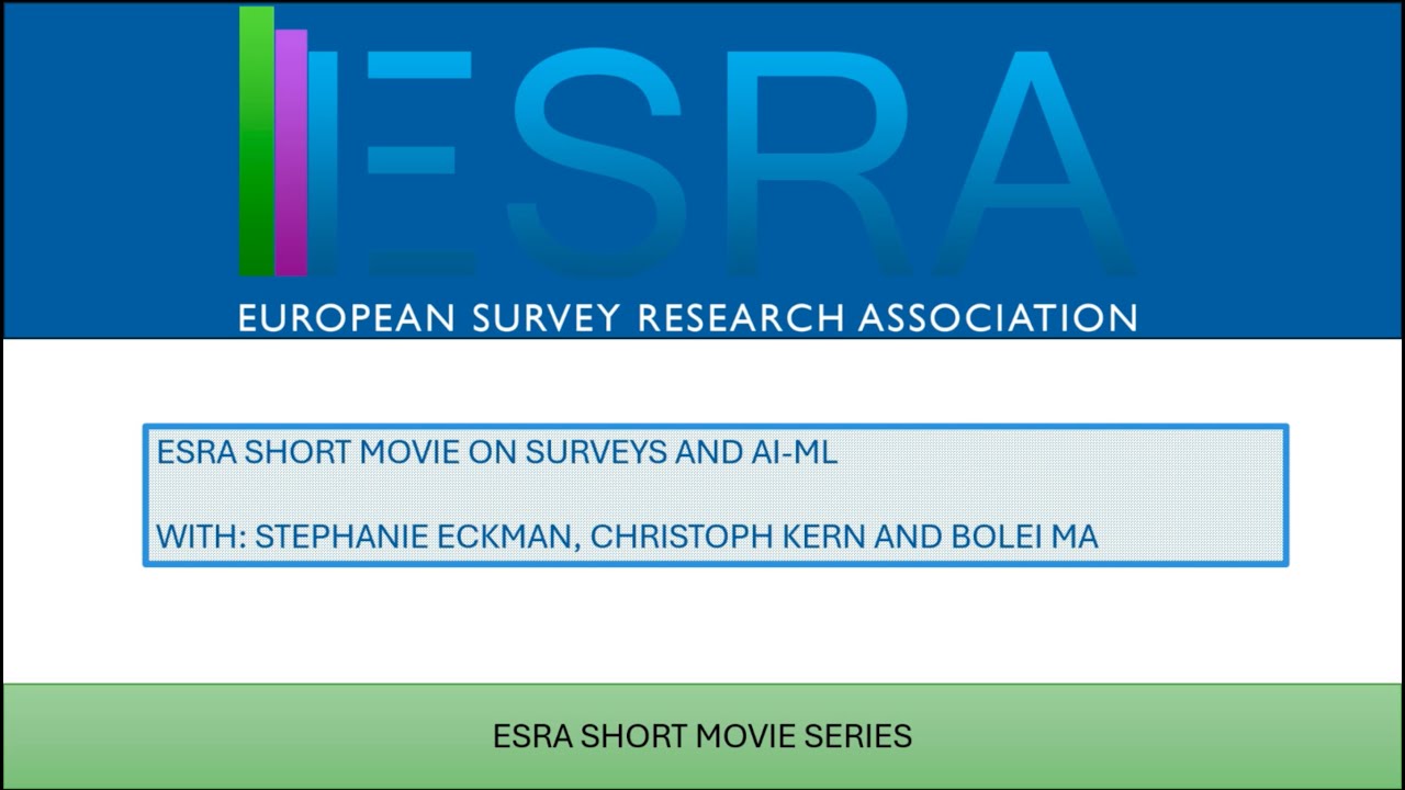 ESRA Podcasts: Surveys and AI-ML