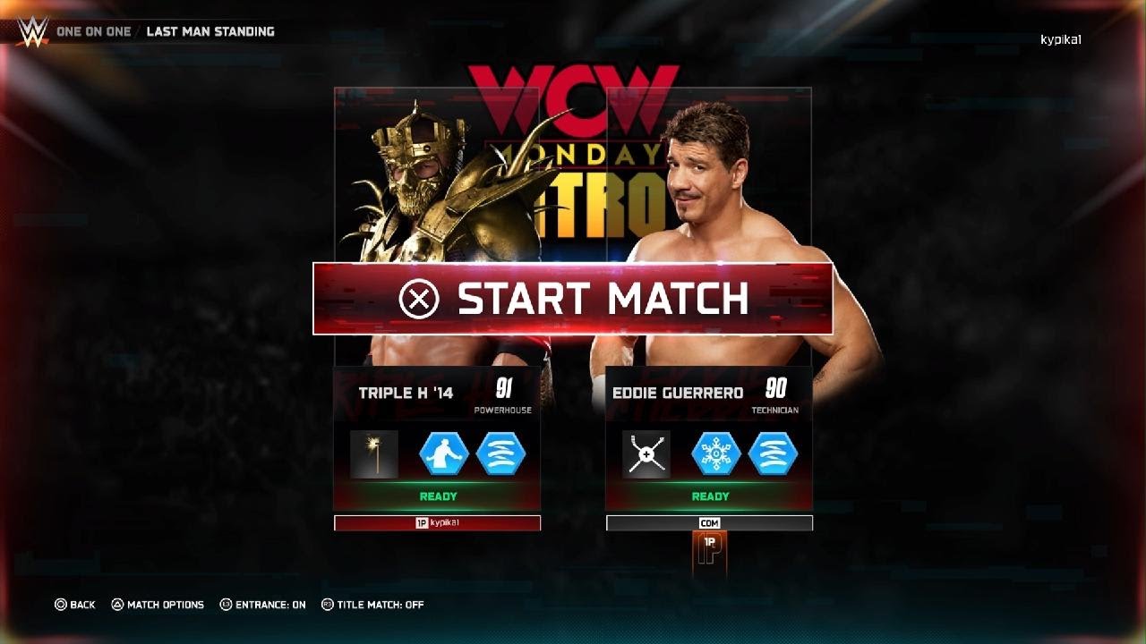 WWE 2K25 eddie gugaro vs Triple H