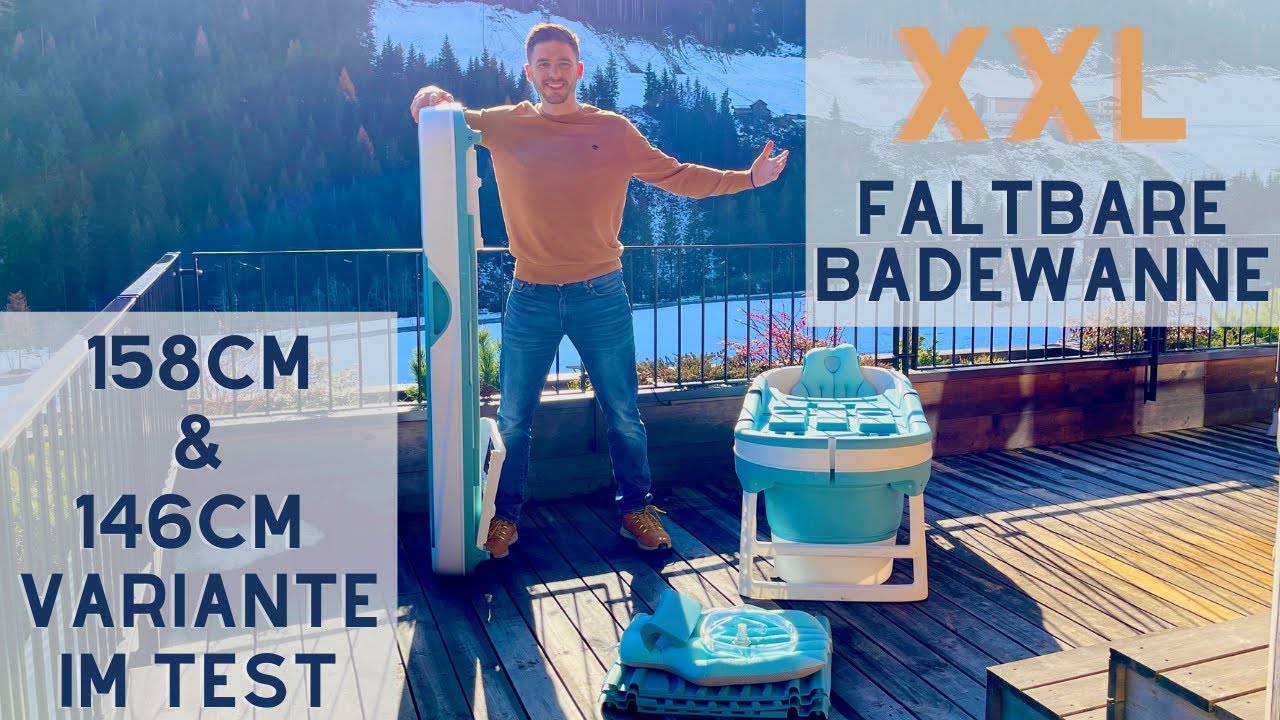 CRS faltbare Badewanne für Erwachsene - XXL 158cm & XL 146cm im Test und Vergleich mit Empfehlung