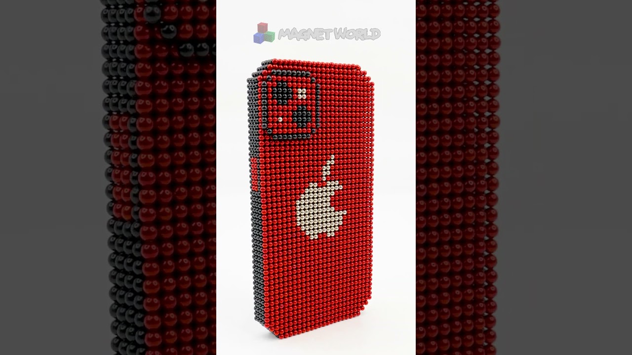 How To Build A Giant Iphone 15 Pro From Magnetic Balls #magnetworld #shorts